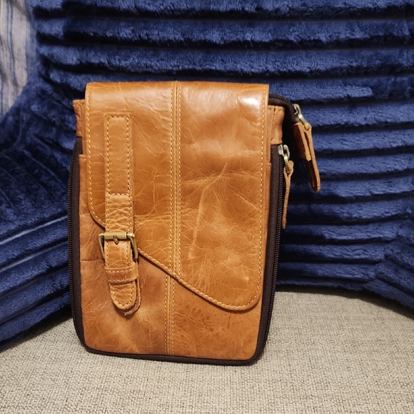 Other - Tan Leather Men's Bag